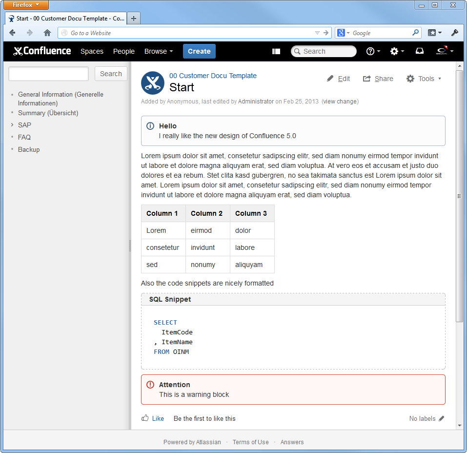 how to use confluence docs plugin